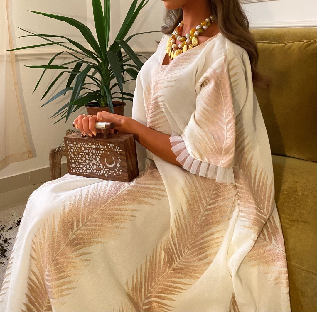 Embellished Sleeves Kaftan