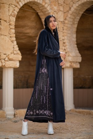 Black Cristal Formal Abaya