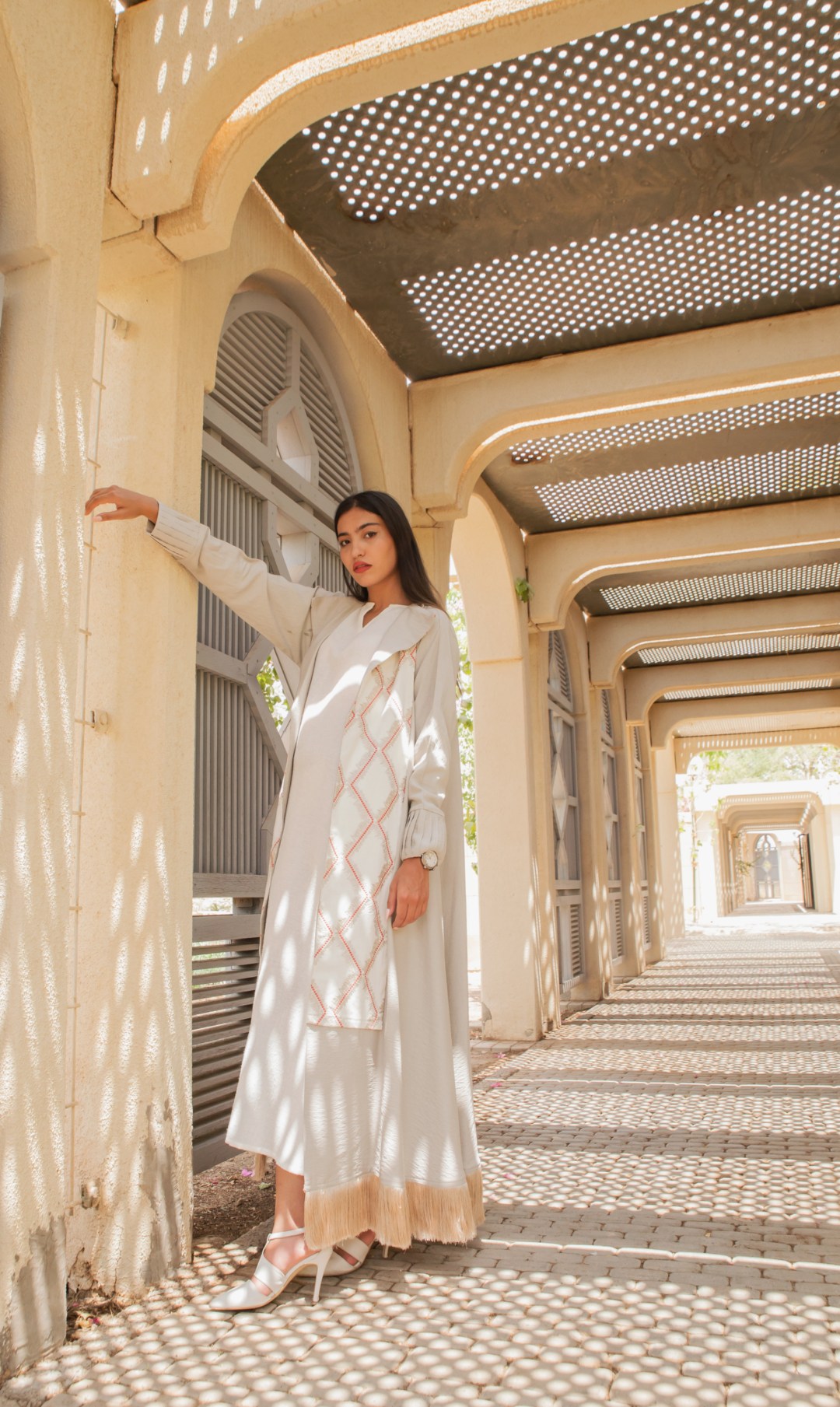 Sandstone Embellished Abaya