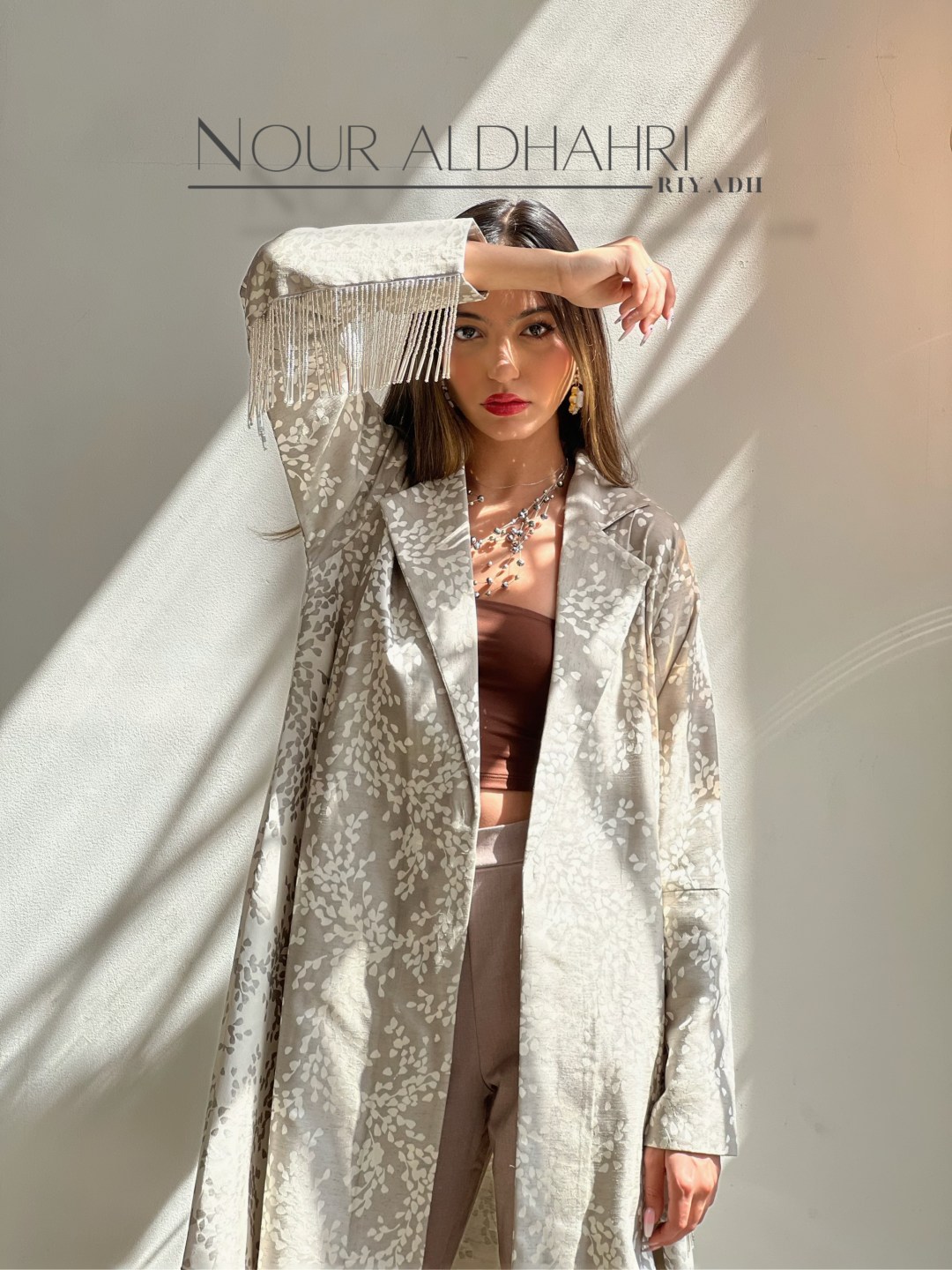 White Blossoms Abaya