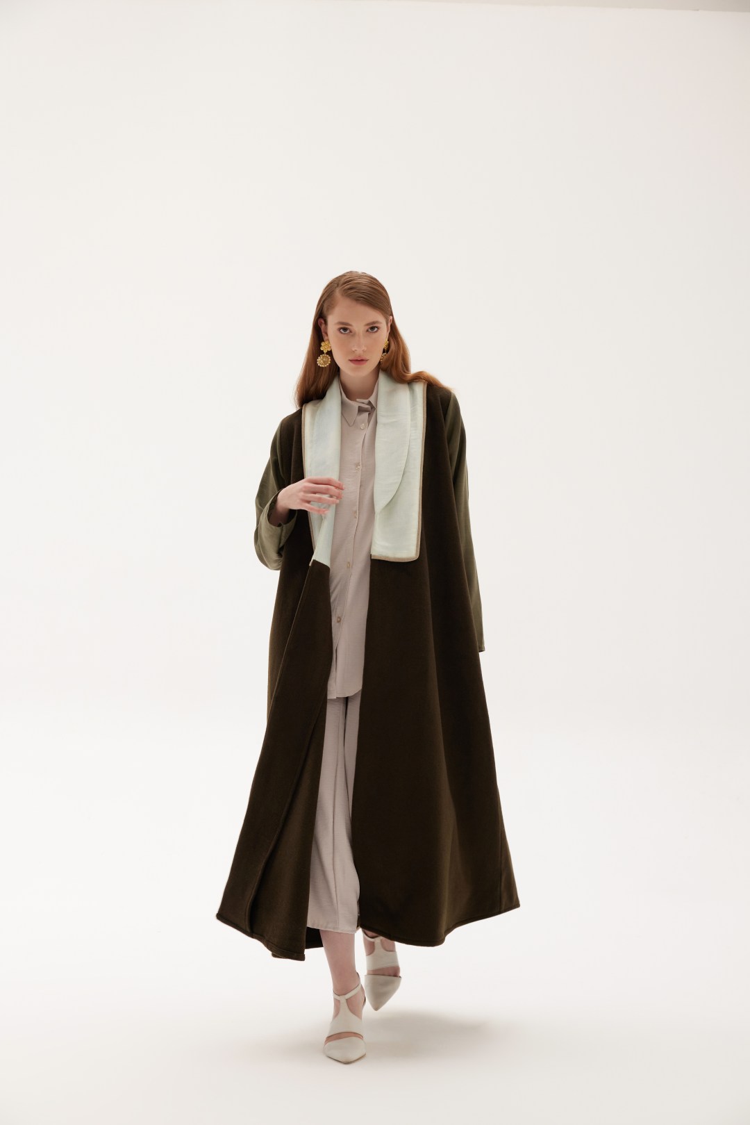 Green-brown Toned Long Abaya
