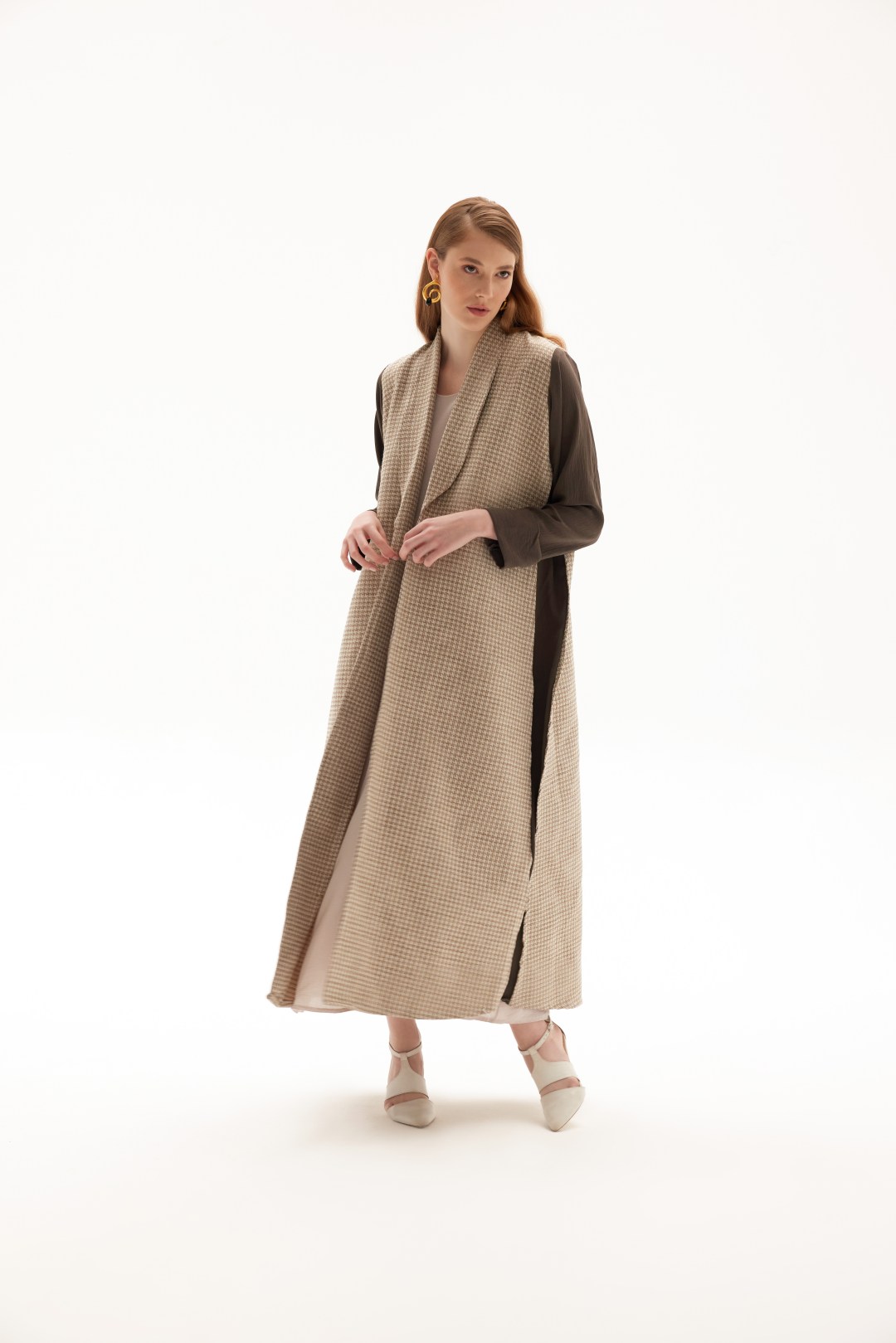 Classic Beige Long Abaya
