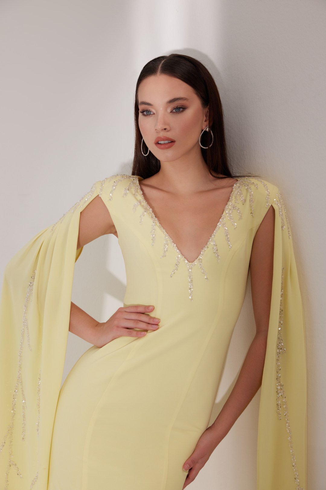 Soleil Dress With Sleeve Wings