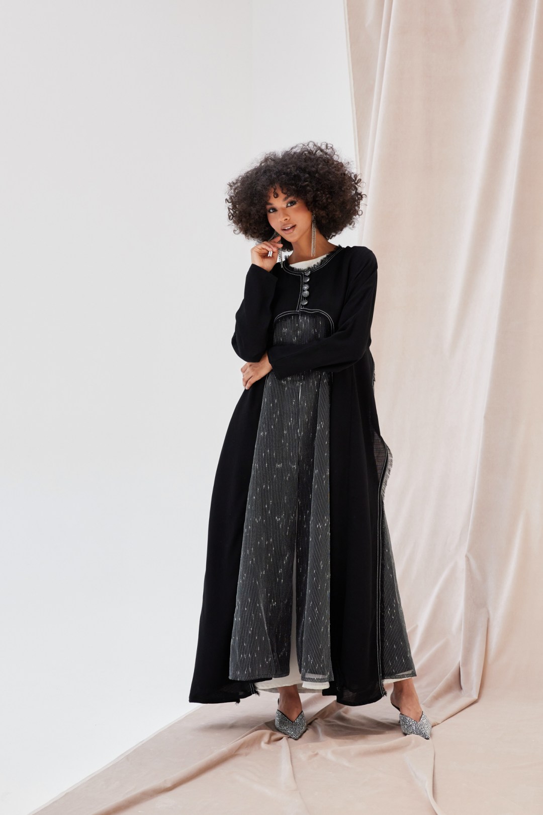 Black Autumn Abaya