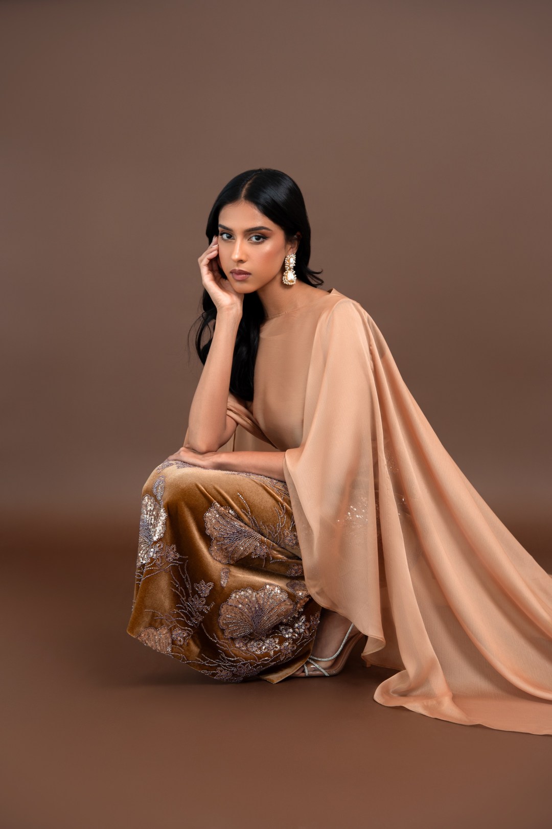 Olive Lumière Kaftan
